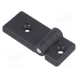 1 pcs x ELESA+GANTER - CFG.30/60 SH-6 -AS - Hinge, Width: 30mm, technopolymer PA, black, H: 36mm, for profiles
