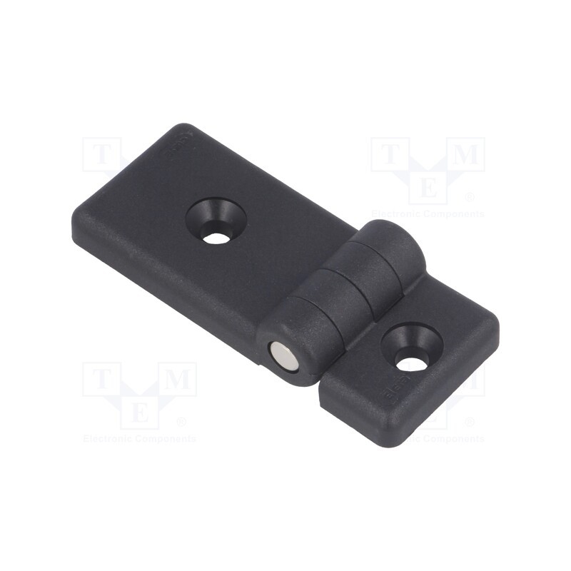 1 pcs x ELESA+GANTER - CFG.30/60 SH-6 -AS - Hinge, Width: 30mm, technopolymer PA, black, H: 36mm, for profiles