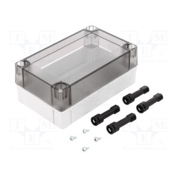 1 pcs x FIBOX - PC 100/50 LT - Enclosure: multipurpose, X: 80mm, Y: 130mm, Z: 50mm, MNX, grey, IK08