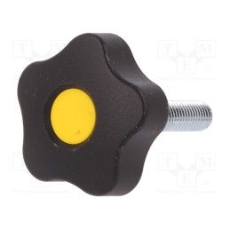 1 pcs x ELESA+GANTER - VCT.50 P-M10X40-C4 -AS - Knob, Ø: 50mm, Ext.thread: M10, 40mm, H: 32mm, technopolymer PP