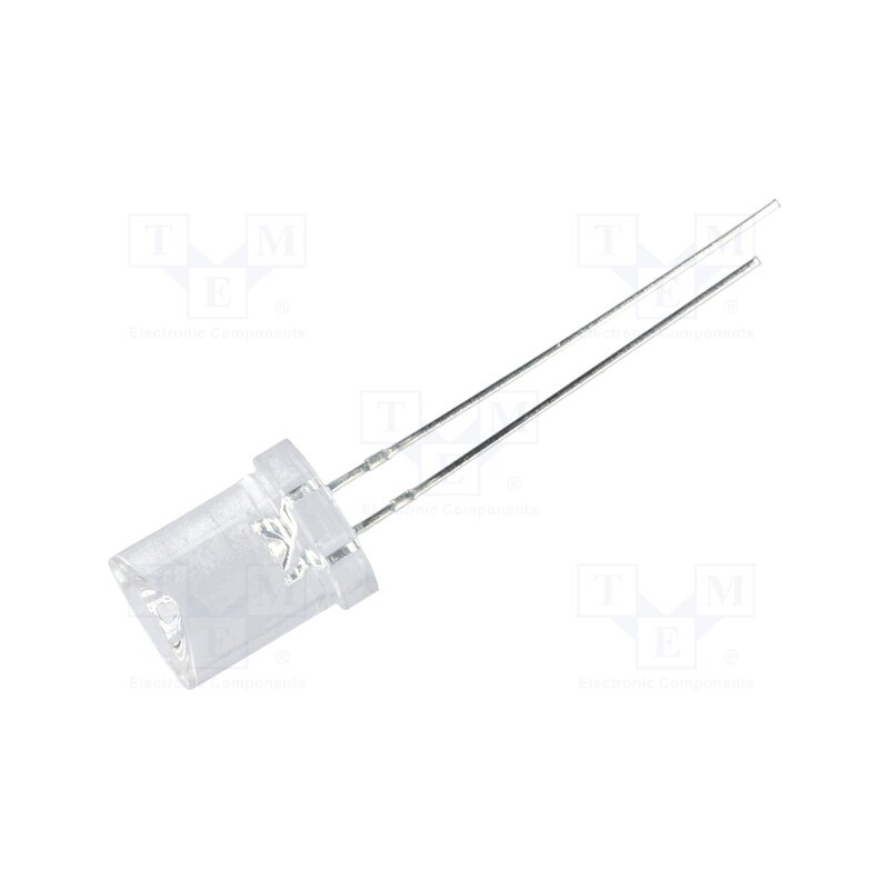 2 pcs x OPTOSUPPLY - OS5YPM83C1A - LED, 8mm, yellow, 250÷500mcd, 120°, Front: recessed, 1.8÷2.6V