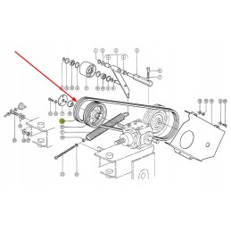 950327 0 laminated drum V-belts 3 pcs
