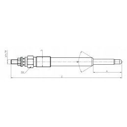 Perkins pencil bulb candle 11v 2666a013