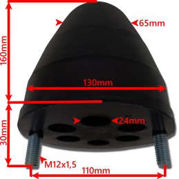 Spring buffer 130x160 trailer ifa hl hw 8011 6011