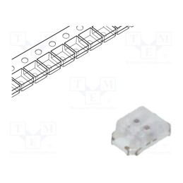 10 pcs x OPTOSUPPLY - OSRG0805C1E-0.8T - LED, SMD, 0805, red/yellow-green, 2x1.25x0.8mm, 120°, 20mA