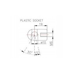 Door gas spring Zetor 23066 275mm 200n