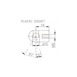 Door gas spring Zetor 23066 275mm 200n