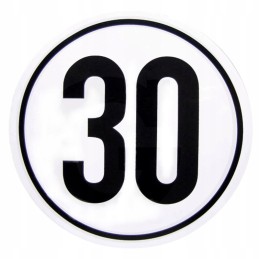 Speed limit sign 30km fi 200