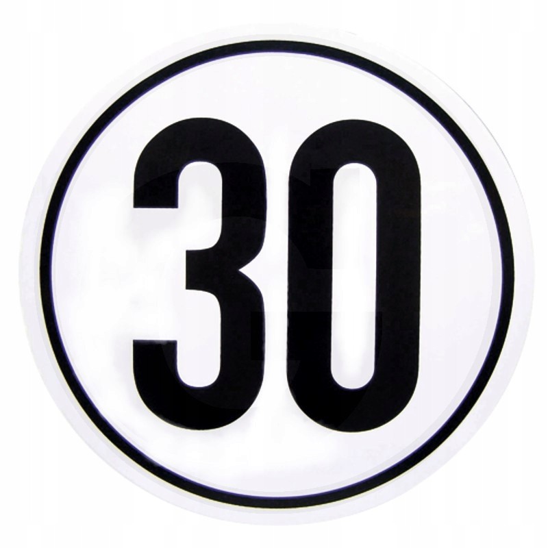 Speed limit sign 30km fi 200
