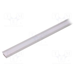 1 pcs x OPTOFLASH - OF-PROFMIC-KA-M -AS - Profiles for LED modules, mat, L: 1m, MICRO-K, aluminium, recessed