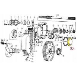 Internal cover of hub reduction gear c 330