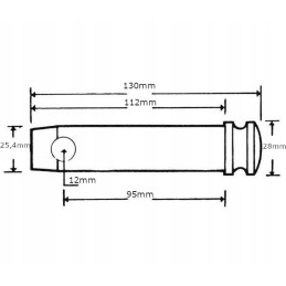 Pin pin 25 4x95 mm cat. 2
