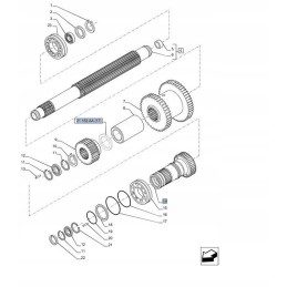 Gear wheel case new holland fiat ford 5164739 cnh