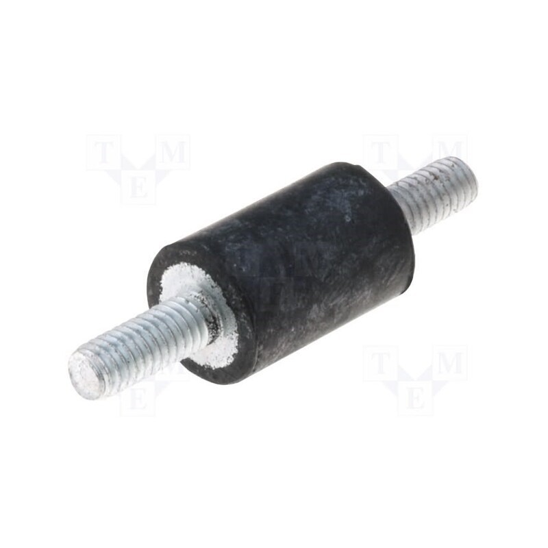 1 pcs x ELESA+GANTER - DVA.1-100-75-M16-41-55 -AS - Vibration damper, M16, Ø: 100mm, rubber, L: 75mm, Thread len: 41mm