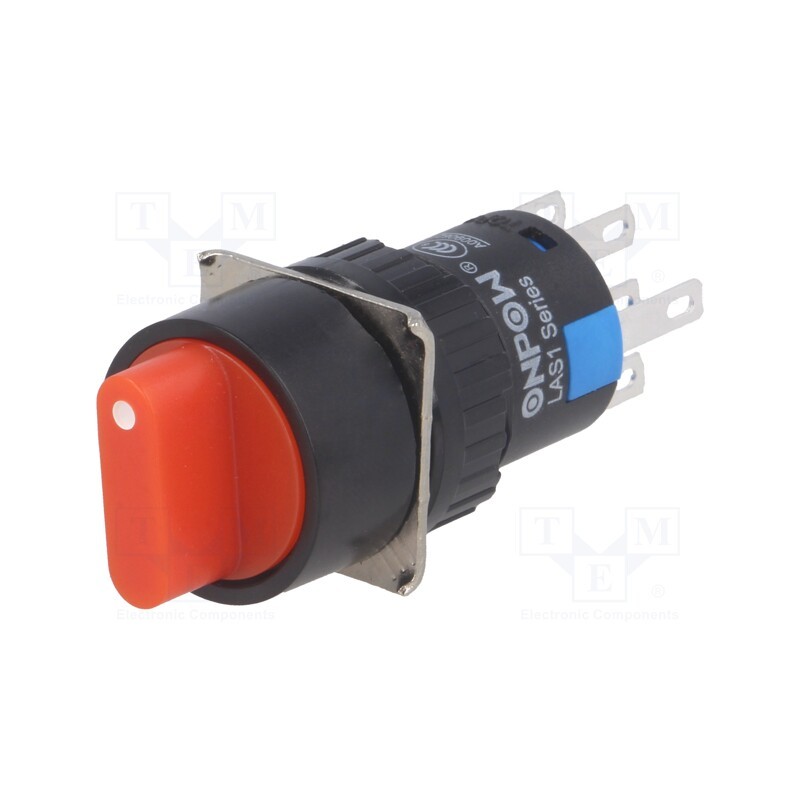 1 pcs x ONPOW - LAS1-AY-22X/31/R/24V - Switch: rotary, Pos: 3, 3A/220VAC, 2A/24VDC, -20÷55°C, 50mΩ, Ø16mm
