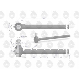 Long insertable ball joint with nut c 385 orig