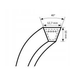 Spa V-belt 1257 Stomil Sanok 12 7x1257