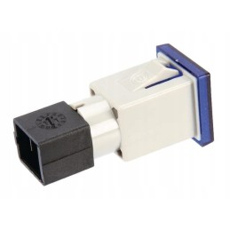 Square indicator light 12 24v blue, screw-on