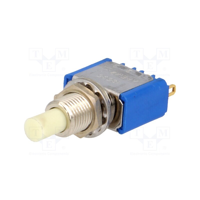 1 pcs x APEM - 18535CD - Switch: push-button, Pos: 2, SPDT, ON-(ON), Illumin: none, Ø6.5mm