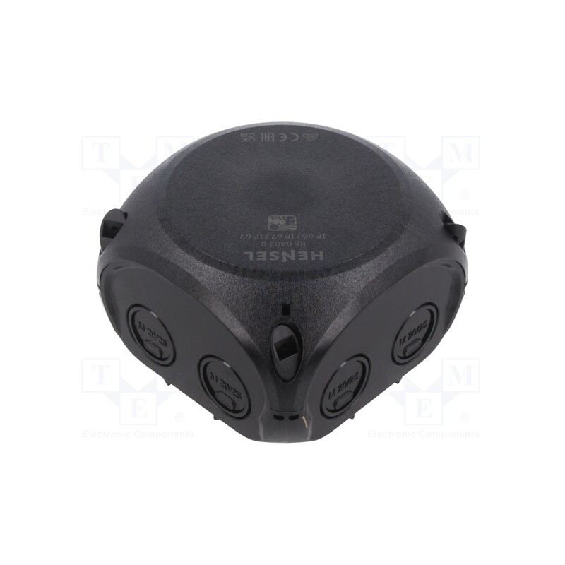 1 pcs x HENSEL - 62000048 - Enclosure: junction box, X: 104mm, Y: 104mm, Z: 70mm, IP66,IP67