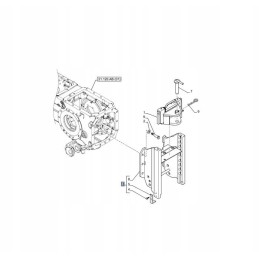 Hitch frame new holland t4 t5 48084321 84489553