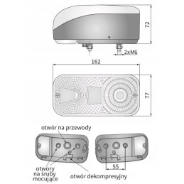 Right front lamp Farmtrac Ursus Wesem LA539824