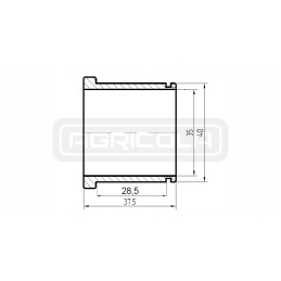 Sleeve reducing the thickness of the actuator pin 40 35