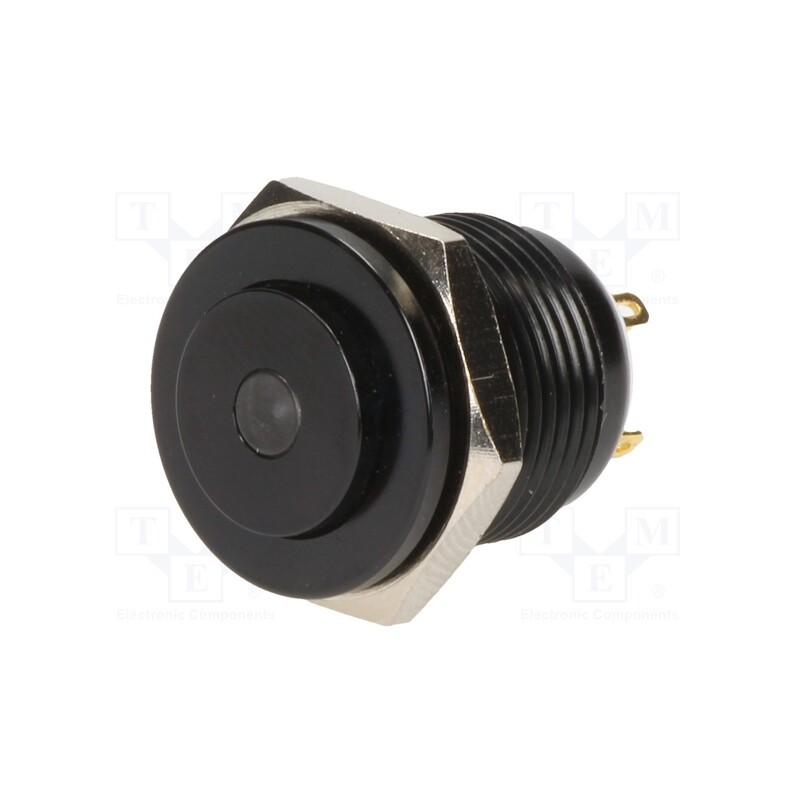 1 pcs x ONPOW - GQ16PH-10D/J/R/24V/A - Switch: vandal resistant, Pos: 2, SPST-NO, 2A/36VDC, IP65, OFF-(ON)