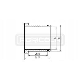 Pin thickness reduction sleeve 35 30 hydrolider
