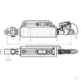 Hydraulic top connector, cat. 4 cbm