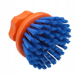 A brush for washing horses and the milking banks of a milking machine