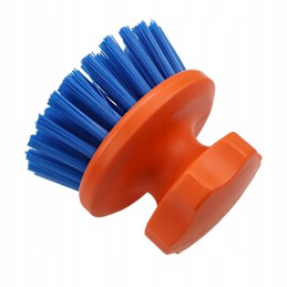 A brush for washing horses and the milking banks of a milking machine