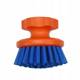 A brush for washing horses and the milking banks of a milking machine