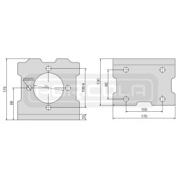 BMR and SMS hydrolider engine angle flange