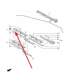 La322702850 thickly grooved scythe blade