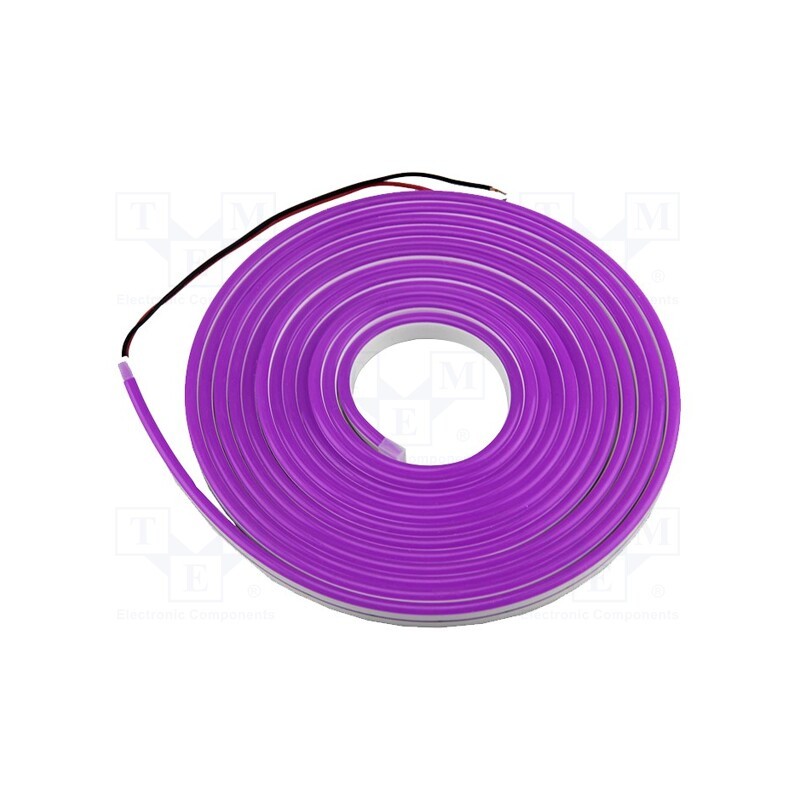 5 m x IPIXEL LED - N006120BC1LZ (VIOLET) - NEON LED tape, violet, 2835, 24V, LED/m: 120, 6mm, IP65, 8W/m