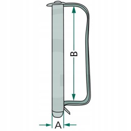 Pin with elastic protection, granite