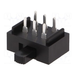1 pcs x C&K - L202021MA04Q - Switch: slide, Pos: 2, DPDT, 2A/250VAC, 4A/28VDC, ON-ON, THT, L