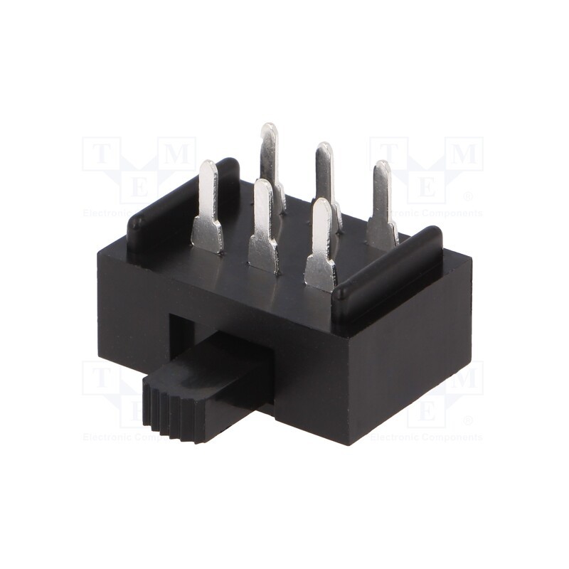1 pcs x C&K - L202021MA04Q - Switch: slide, Pos: 2, DPDT, 2A/250VAC, 4A/28VDC, ON-ON, THT, L