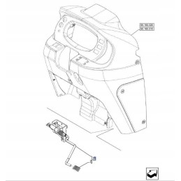 Accelerator pedal new holland td5 47540819 cnh