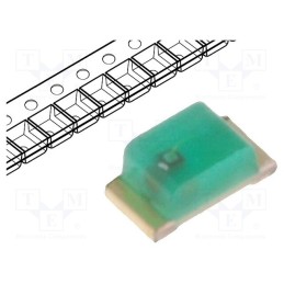 10 pcs x KINGBRIGHT ELECTRONIC - KPH-1608SGD - LED, SMD, 0603, green, 3÷12mcd, 1.6x0.8x0.65mm, 120°, 1.85÷2.5V
