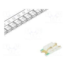 10 pcs x REFOND - RF-GSS150TS-BC - LED, SMD, 1206, green-yellow, 18÷100mcd, 3.2x1.6x0.7mm, 140°, 20mA