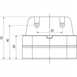 Square rear position lamp LED 12 24v Kramp