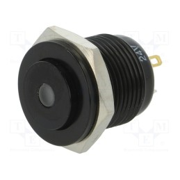 1 pcs x ONPOW - GQ16PH-10D/J/Y/24V/A - Switch: vandal resistant, Pos: 2, SPST-NO, 2A/36VDC, IP65, OFF-(ON)