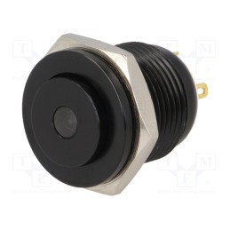 1 pcs x ONPOW - GQ16PH-10D/J/Y/12V/A - Switch: vandal resistant, Pos: 2, SPST-NO, 2A/36VDC, IP65, OFF-(ON)