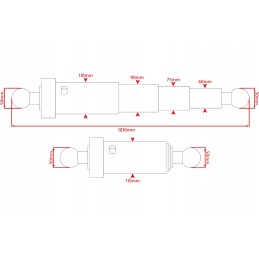Ifa hw hl trailer hydraulic tipping cylinder