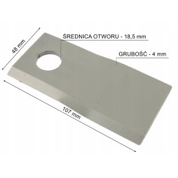 Vicon 90261559 left mower blade