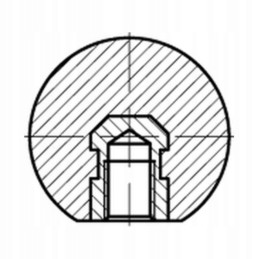 Plastic ball 8mm granite