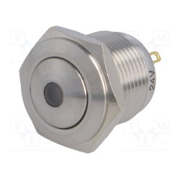 1 pcs x ONPOW - GQ16B-10D/J/Y/24V/S - Switch: vandal resistant, Pos: 2, SPST-NO, 2A/36VDC, IP65, OFF-(ON)