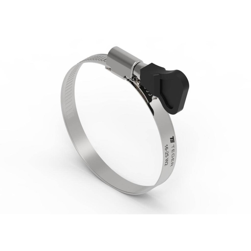 Clamping band with knob 16 25 worm clamp